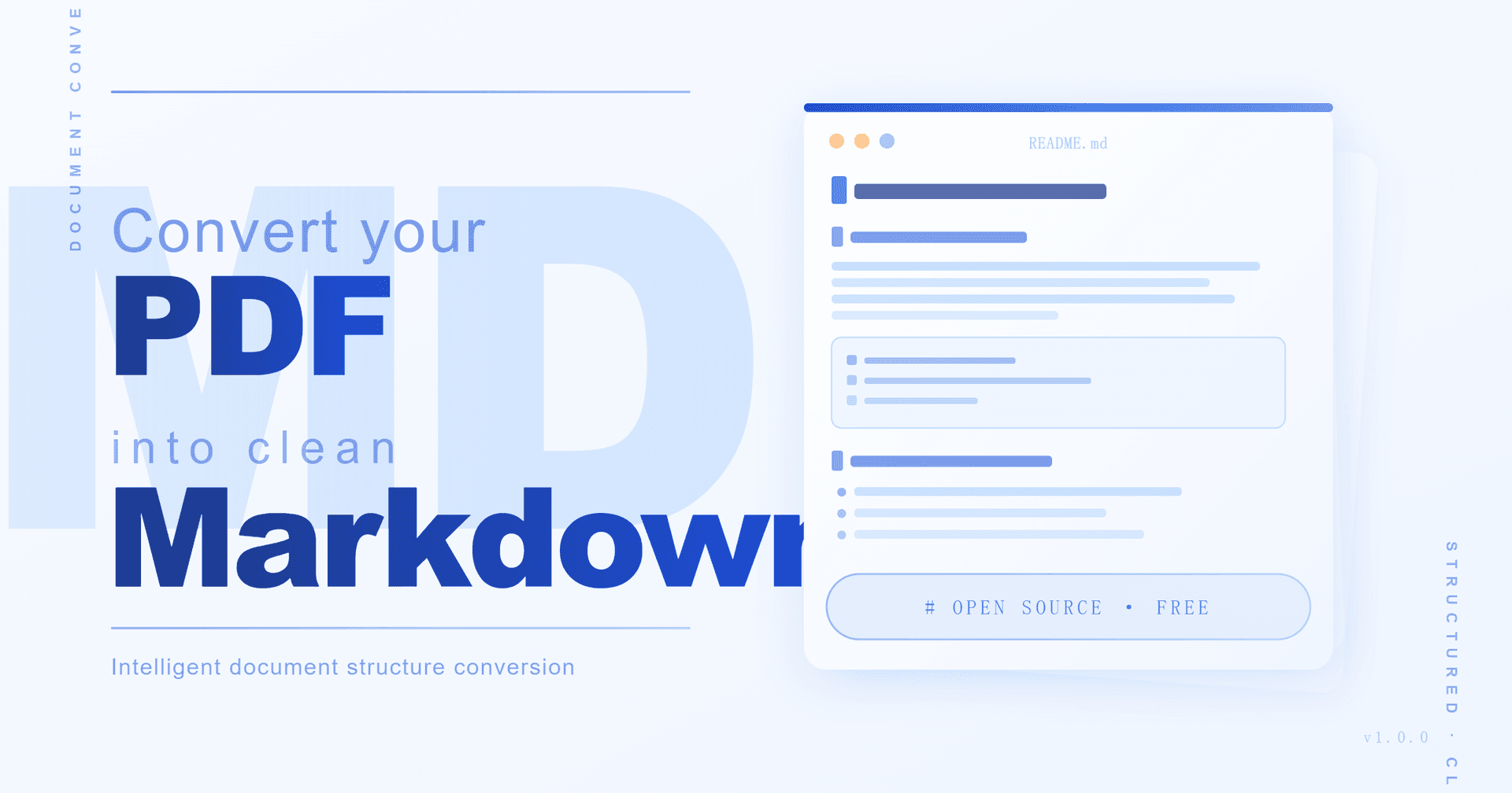 🎨 Transformez vos PDFs complexes en Markdown propre en un clic.