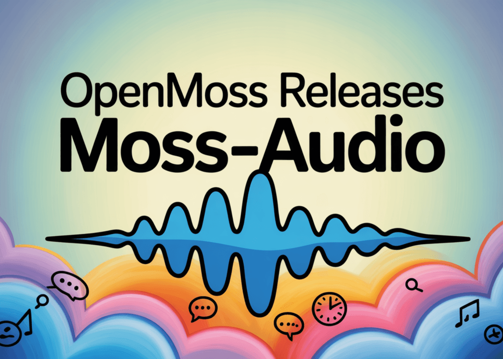 💻 **MOSS-Audio** vient de débarquer, et c'est une