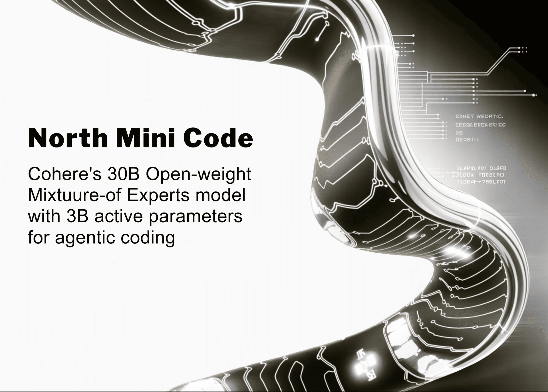 ⚙️ North Mini Code : le MoE 30B qui tourne sur une seule H100 Cohere vient de pu