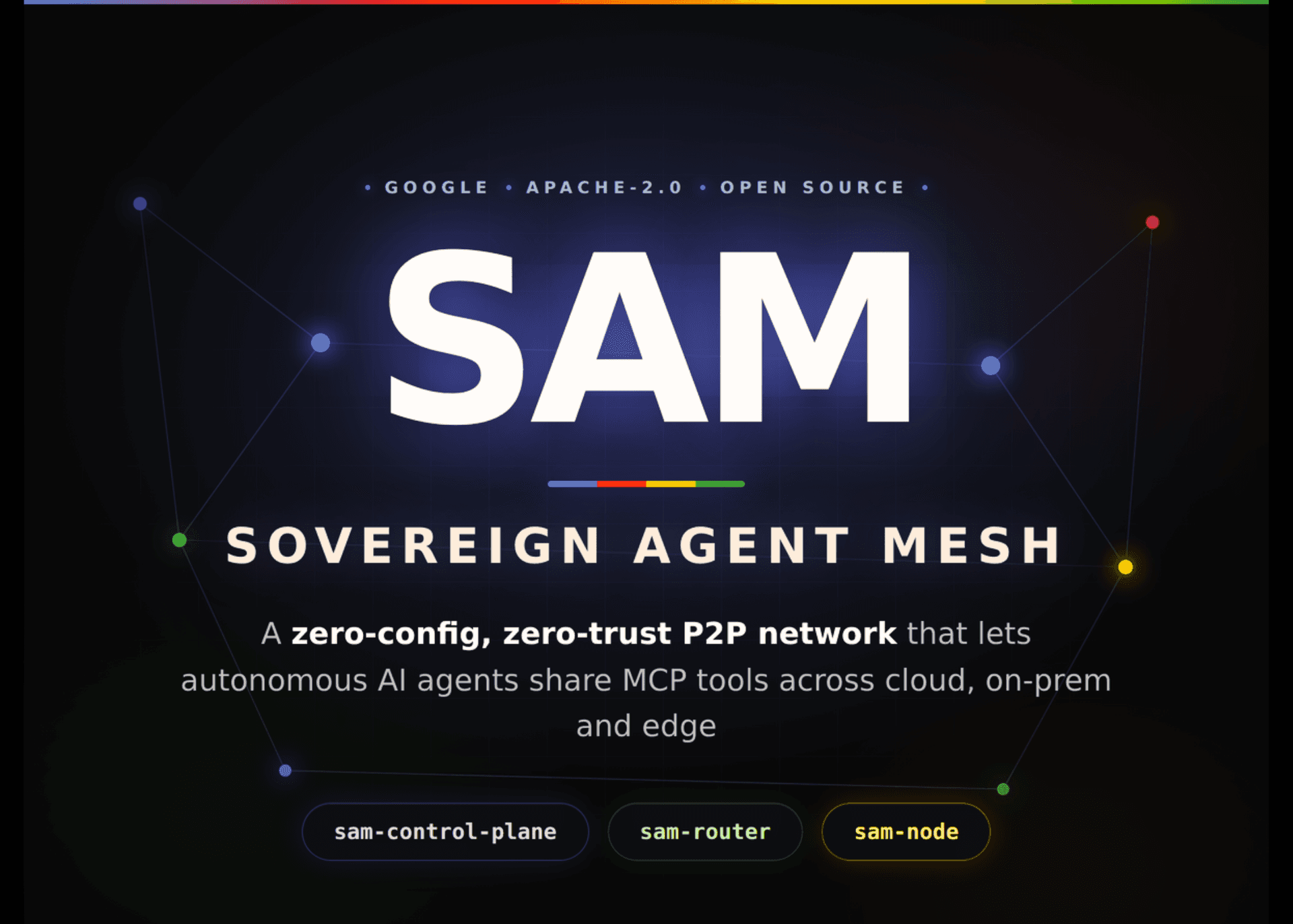 Google has open-sourced SAM (Sovereign Agent Mesh) under Apache-2.0 — and it has