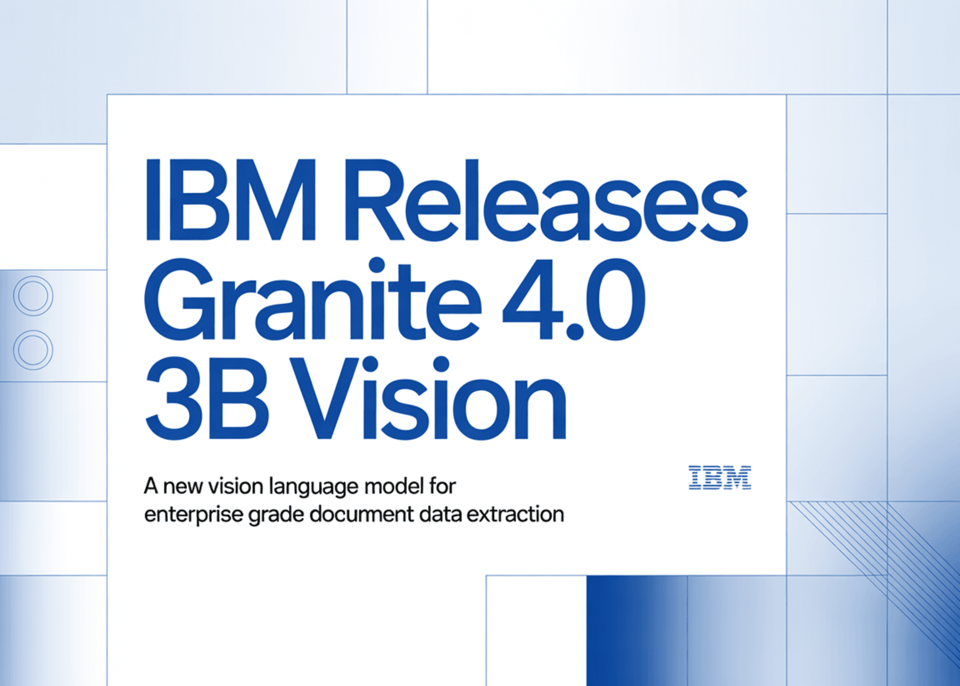 🧠 **IBM Granite 4.0 3B Vision** révolutionne l'ex