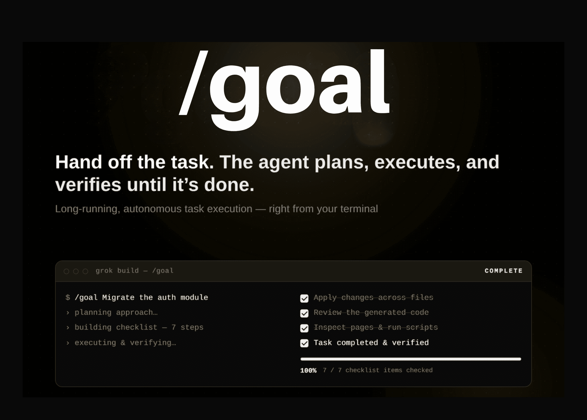 ⚡ xAI lance **/goal** dans **Grok Build**, le mode